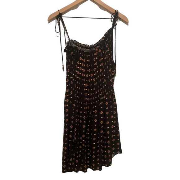 NWOT FREE PEOPLE Clementina Smocked Floral Mini Dress.. Size XS - Picture 5 of 9